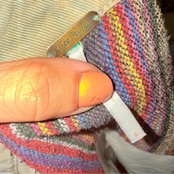 Free People Baja Tapestry Light Wash Jacket size 6 - Picture 5 of 5